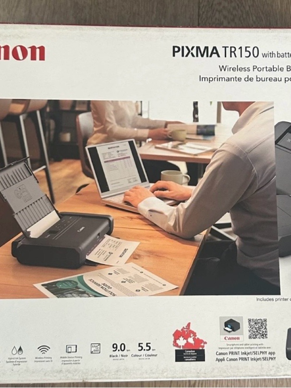 Canon PIXMA TR150 Portable Wireless Printer - Black